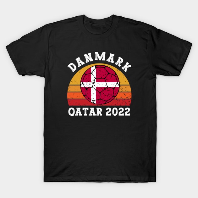 Danmark Football T-Shirt by footballomatic